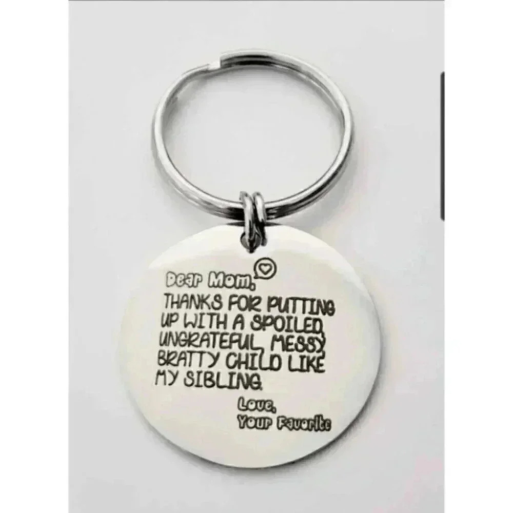 To My Mom Your Favorite Keychain